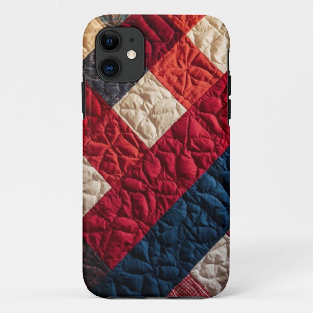 Patchwork Quilt Pattern Mobile Case (Back)