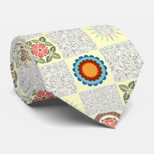 Patchwork Quilt Pattern Tie