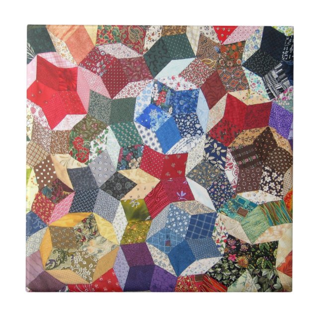 Patchwork Quilt Pattern Tile (Front)