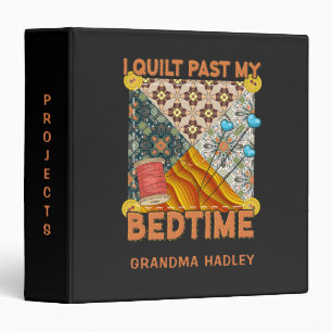 Patchwork Quilt Personalized Project Binder