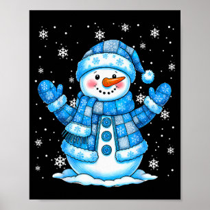 Patchwork Quilt Snowman Quilter Merry Christmas Pa Poster