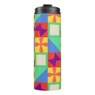 Patchwork Quilt  Thermal Tumbler