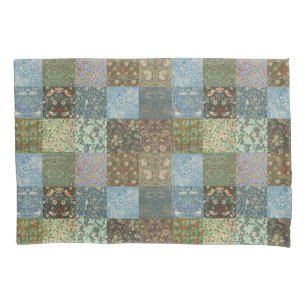 Patchwork Quilt Vintage William Morris Pattern Pillowcase