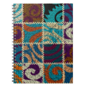 Patchwork Rough Canvas Vintage Imitation Notebook