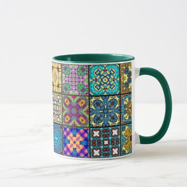 Patchwork Squares Mug (Right)