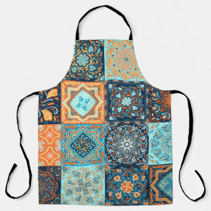 Patchwork Style. Seamless Pattern of 16 decorative Apron