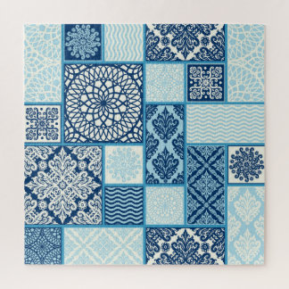 Patchwork tiles, seamless background. jigsaw puzzle