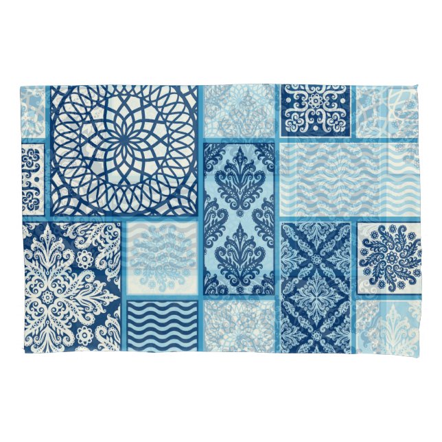 Patchwork tiles, seamless background. pillowcase (Front)