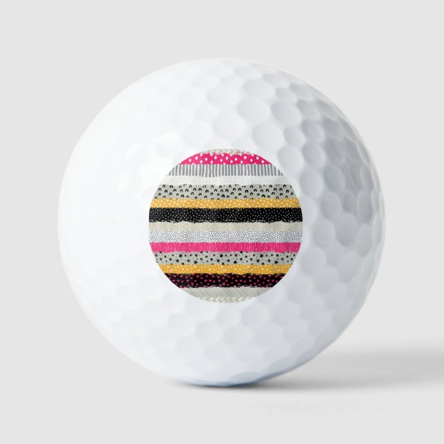 Patchwork Tiles: Versatile Seamless Design. Golf Balls (Front)