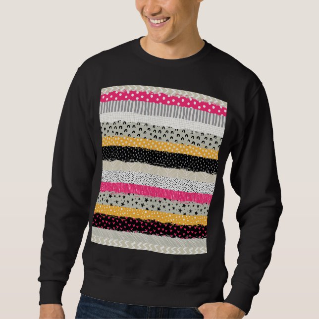 Patchwork Tiles: Versatile Seamless Design. Sweatshirt (Front)