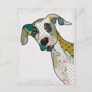 Patchworkhund Postcard