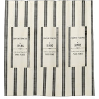 Patchy French Grain Sack SHOWER CURTAIN