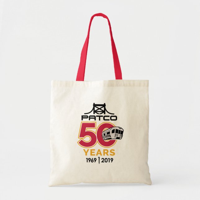 PATCO 50th Anniversary Tote Bag (Front)