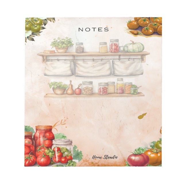 Pâte de Tomate Bloc-Notes Vierge (Devant)