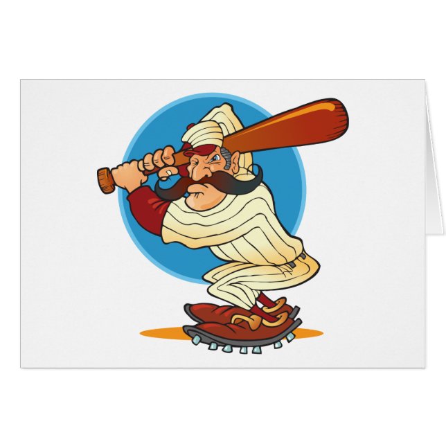 Pâte lisse de base-ball de bande dessinée (Devant horizontal)