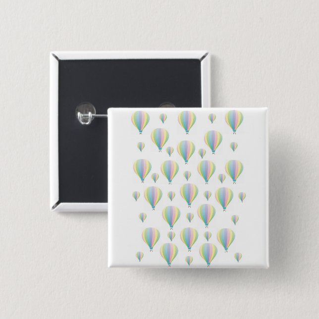 Patel Parachutes Square Button (Front & Back)
