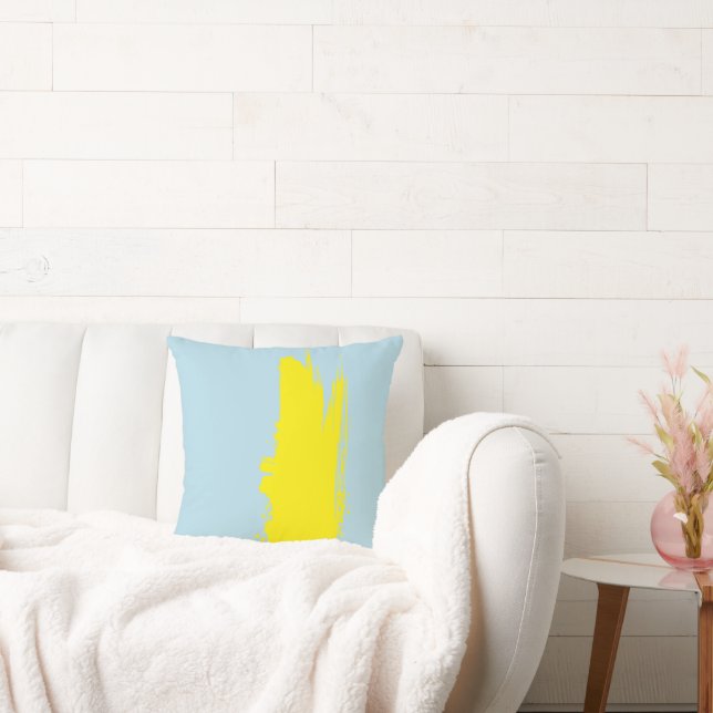 Patel Sky Blue  Throw Pillow (Couch)