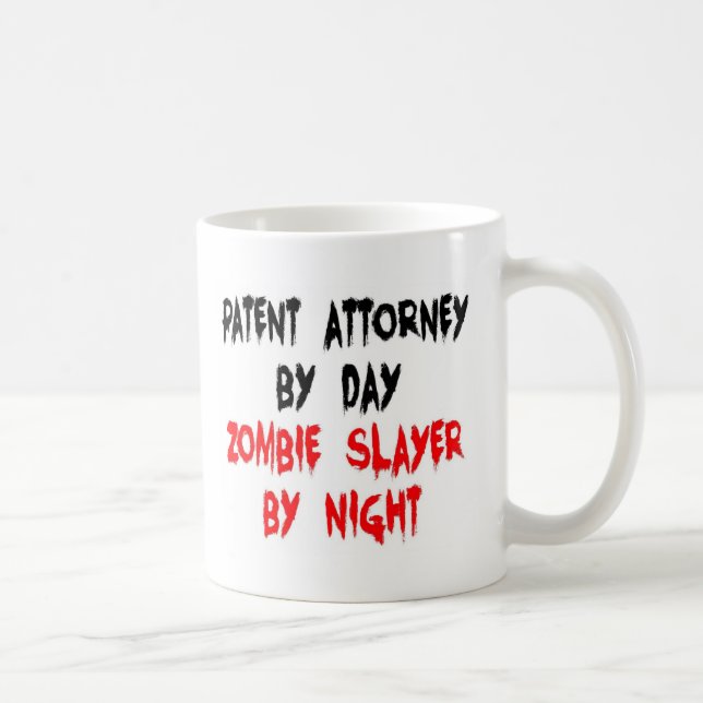 Patent Attorney Zombie Slayer Coffee Mug (Right)