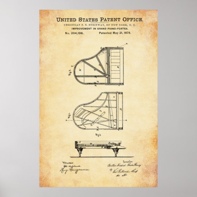 Patent - Piano - Poster (Front)