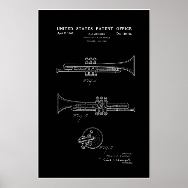 Patent - Trumpet - Poster (Front)