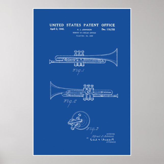 Patent - Trumpet - Poster (Front)
