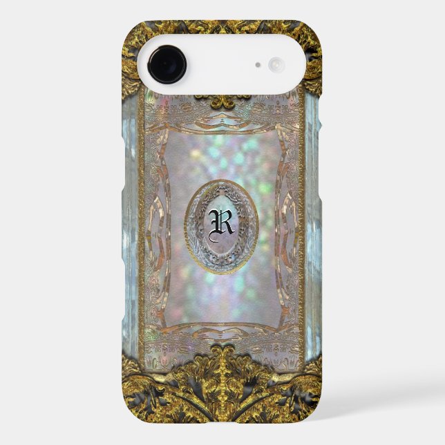 Paternost Glitzy Ritz Monogram Case-Mate iPhone Case (Back)
