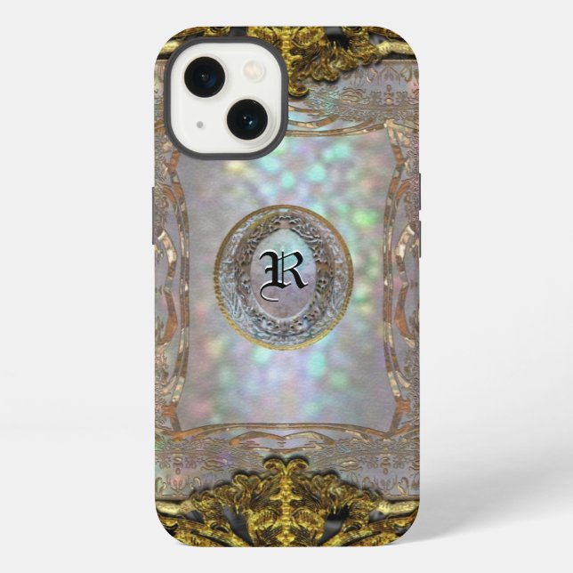 Paternost Glitzy Ritz Monogram iPhone Case (Back)