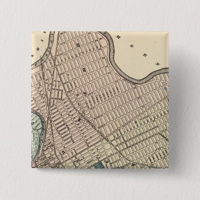 Paterson, New Jersey 2 Inch Square Button (Front)