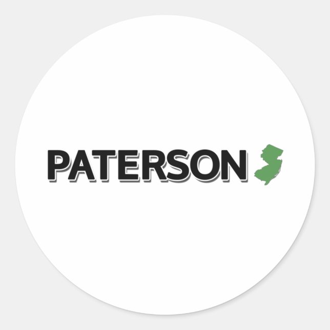 Paterson, New Jersey Classic Round Sticker (Front)