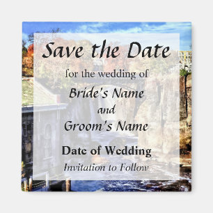 Paterson NJ - Paterson Great Falls Save the Date Magnet