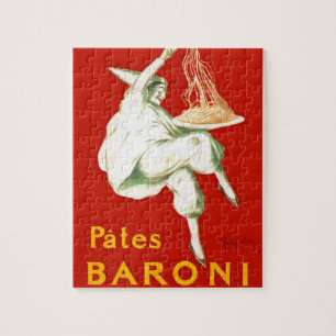 Pates Baroni Cappiello Vintage Advertisement Jigsaw Puzzle
