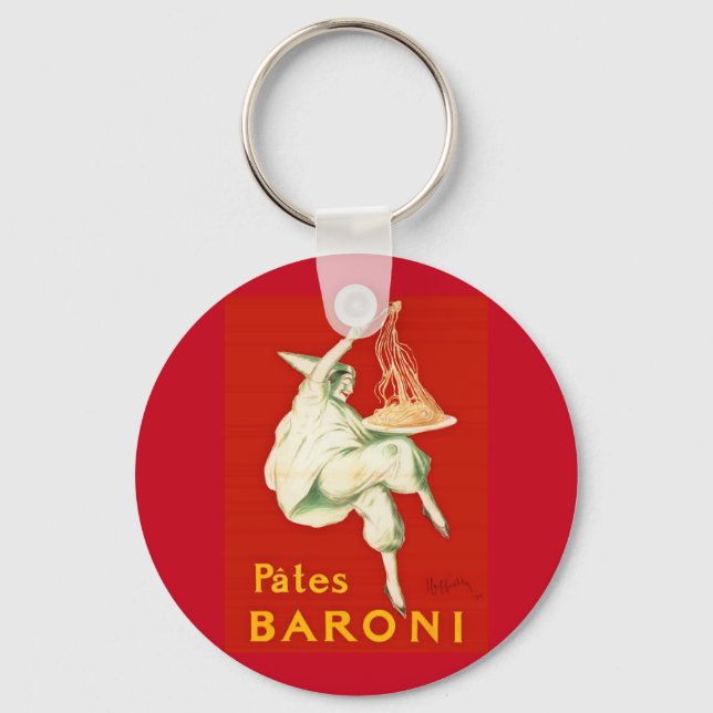 Pates Baroni Cappiello Vintage Advertisement Keychain (Front)