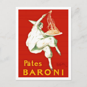 Pates Baroni Cappiello Vintage Advertisement Postcard