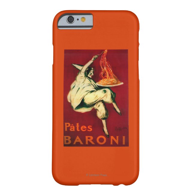 Pates Baroni Vintage PosterEurope Case-Mate iPhone Case (Back)