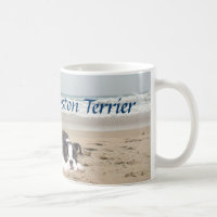 Pâtés de sable de tasse d'amour de Boston Terrier