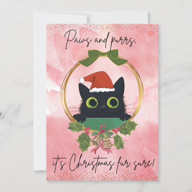 Pâtes et purres modernes Invitation de Noël (Devant)