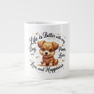 Pâtes surdimensionnées, Mug d'amour débordant