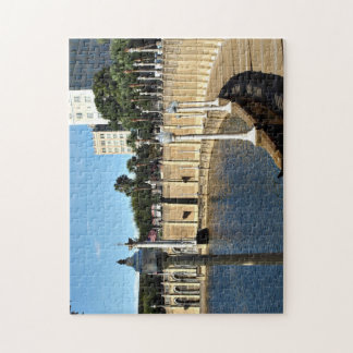 Path Around Lake Mirror Jigsaw Puzzle
