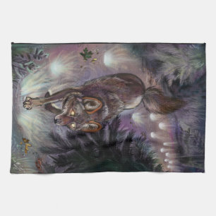 Path Illuminate Coyote Kitchen Towel