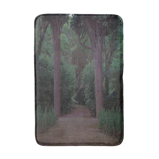 Path in a Park (by Santiago Rusiñol) Bath Mat (Front Vertical)