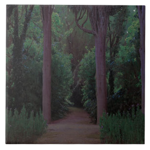 Path in a Park (by Santiago Rusiñol) Tile