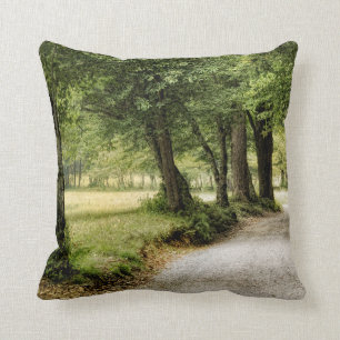 Path in the Country Throw Pillow