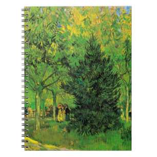 Path in the Park of Arles with Walkers Van Gogh Notebook