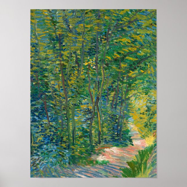 Path in the Woods, 1887 by Vincent van Gogh Poster (Front)