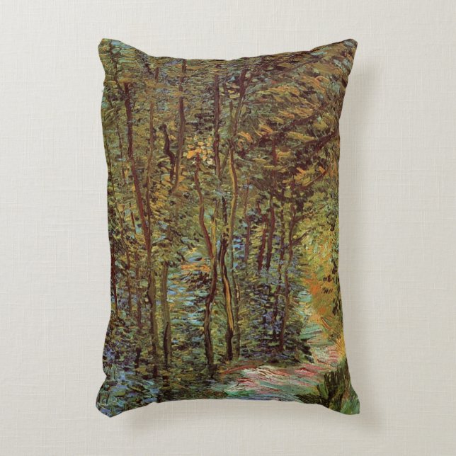 Path in the Woods by Vincent van Gogh Accent Pillow (Front(Vertical))