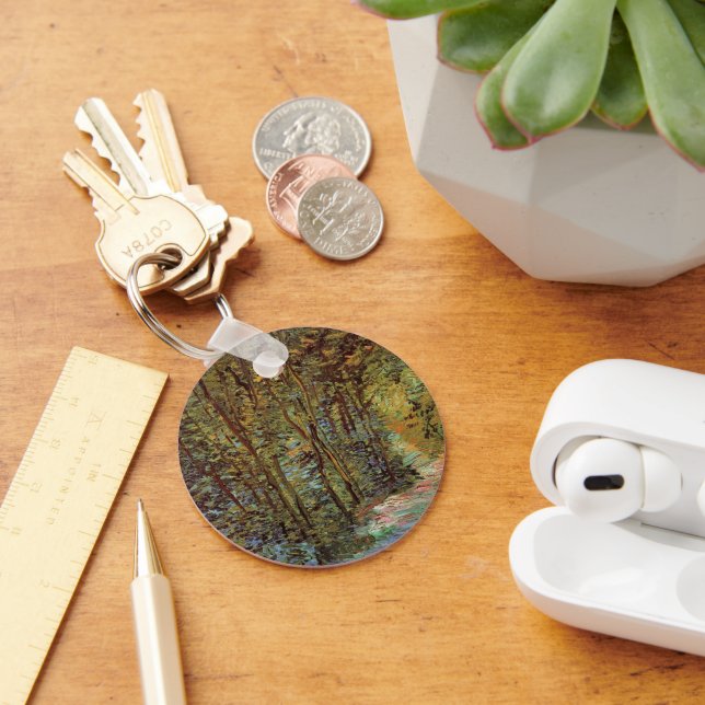 Path in the Woods by Vincent van Gogh Keychain (Desk)