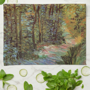 Path in the Woods by Vincent van Gogh Kitchen Towel