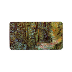 Path in the Woods by Vincent van Gogh Label