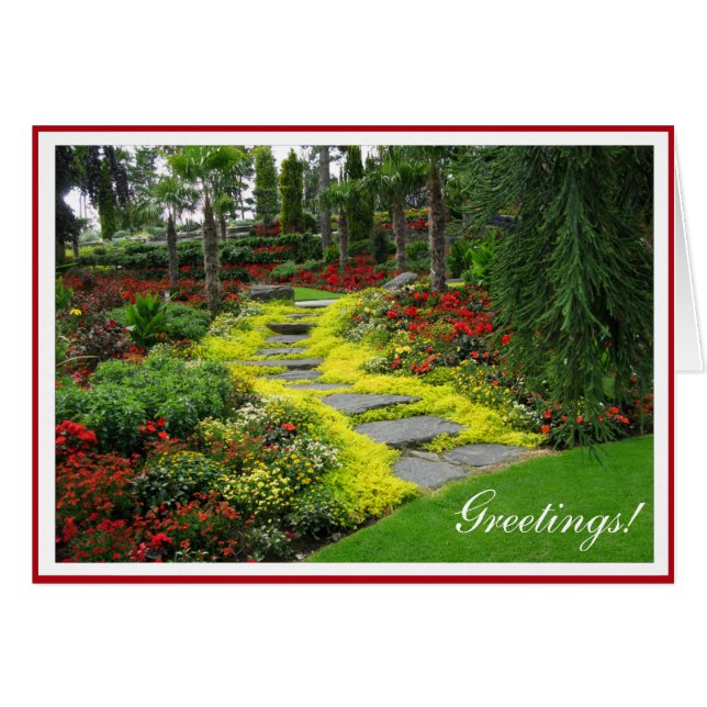 Path Lovely Park Photo with optional Frame (Front Horizontal)