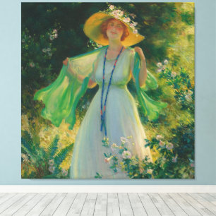 Path Of Flowers  Canvas Print